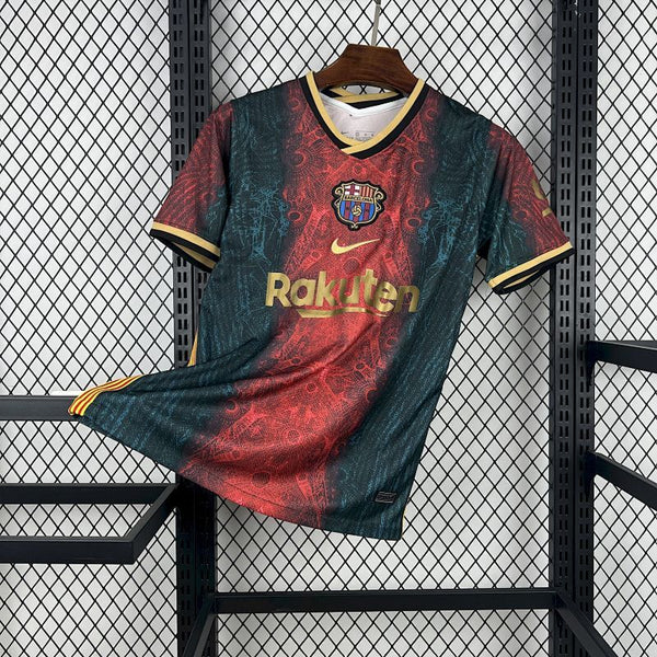 Maillot FC Barcelone Rétro Concept "Baroque Rouge" 2021/2022