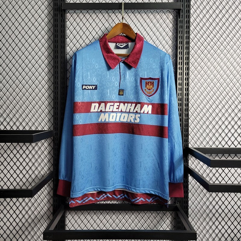 Maillot Manches Longues West Ham Extérieur Sleeves 1995/1997