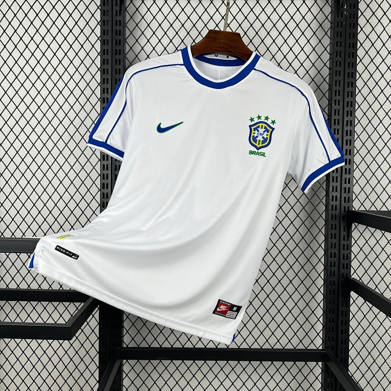 Maillot Brésil Rétro Edition "Blanc Etoiles" 1998/1999