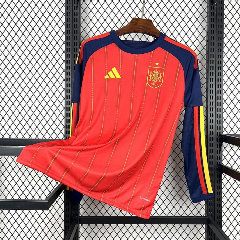 Maillot Espagne Manches Longues Domicile Coupe Du Monde 2026
