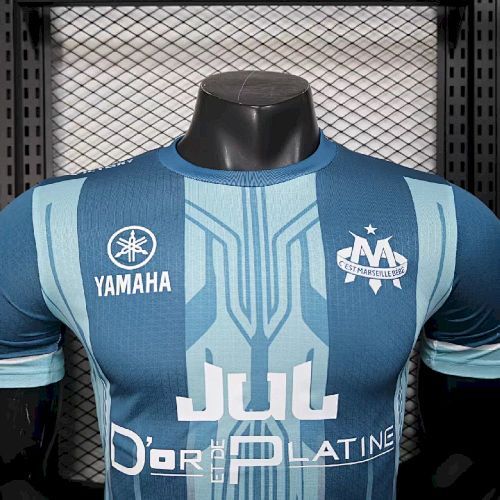 Maillot Joueur Marseille Concept "Bleu Rayures" 2025/2026 — vue 4