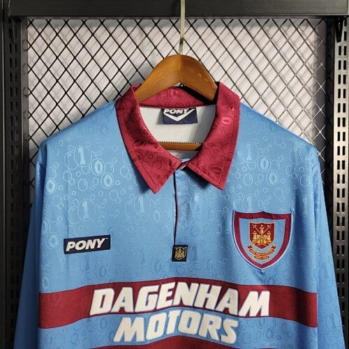 Maillot Manches Longues West Ham Extérieur Sleeves 1995/1997