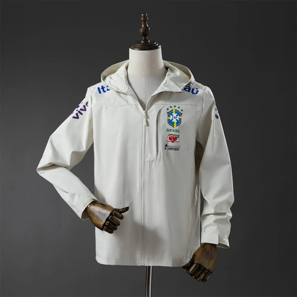 Coupe Vent Brésil Blanc 2025/2026 SHOPIFOOT