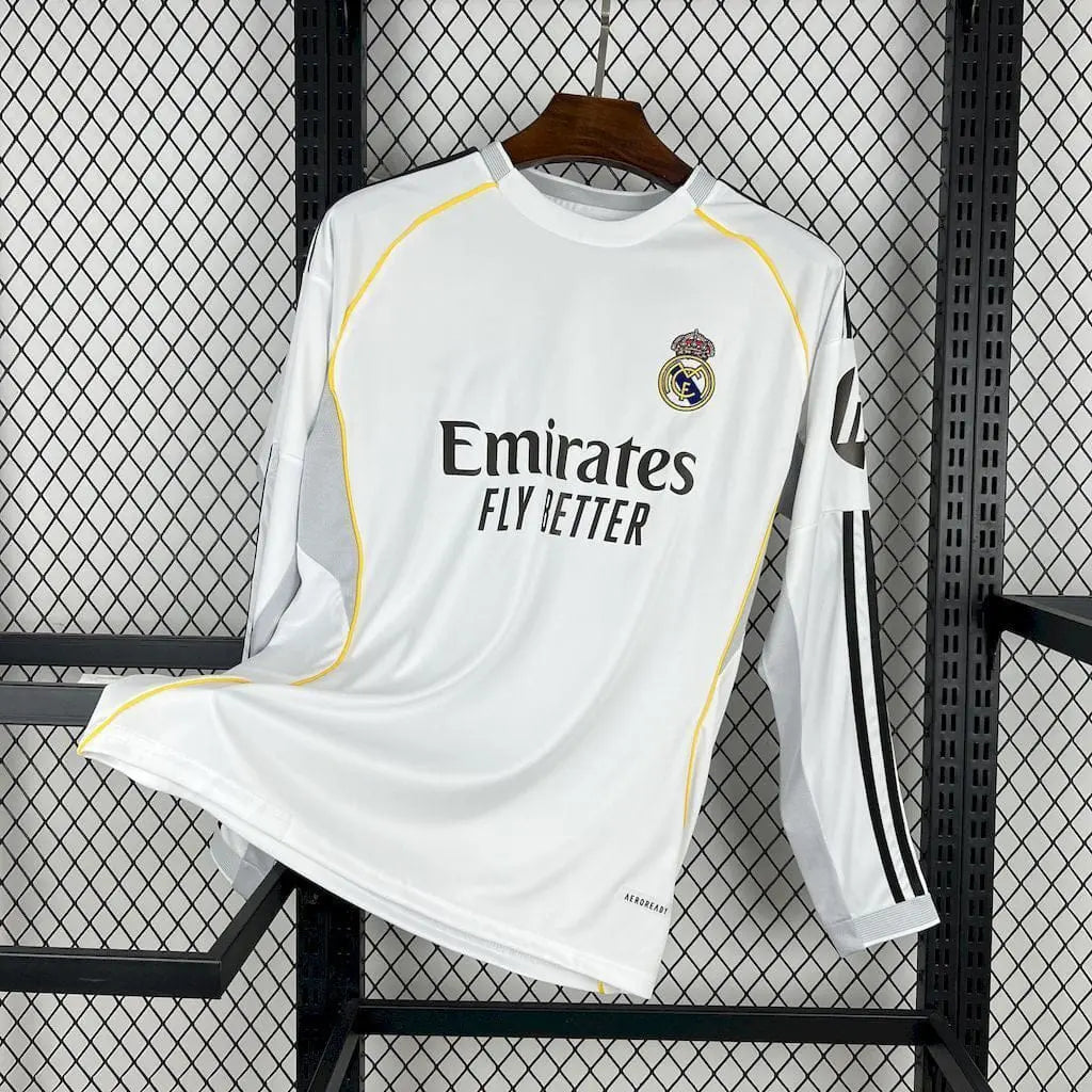 Maillot Manches Longues Real Madrid Domicile 2025/2026 SHOPIFOOT