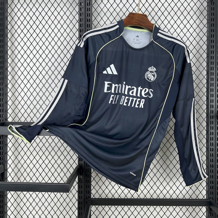 Maillot Real Madrid Manches Longues Extérieur 2025/2026