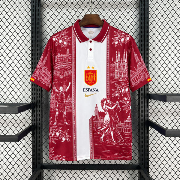 Maillot Espagne Concept "Rouge Architecture" 2026/2027