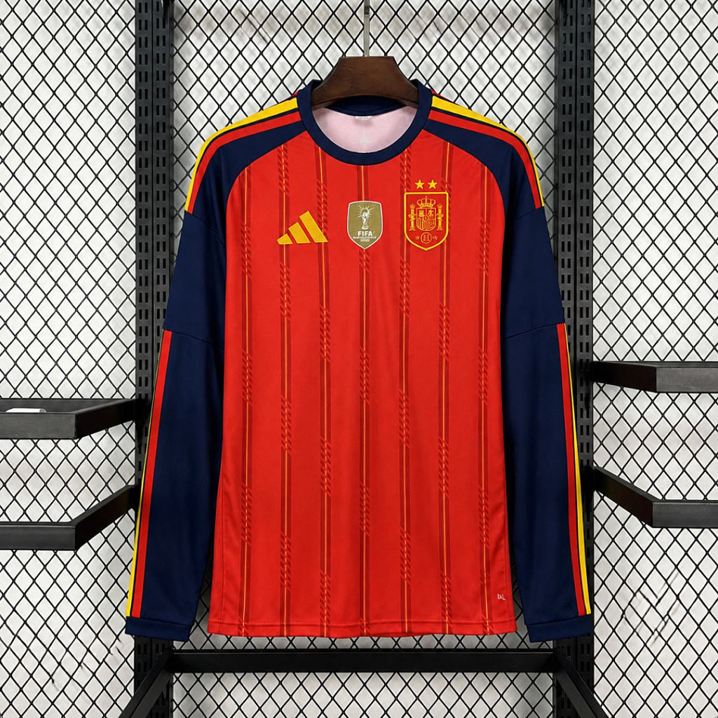 Maillot Espagne Coupe Du Monde Manches Longues Domicile 2026/2027