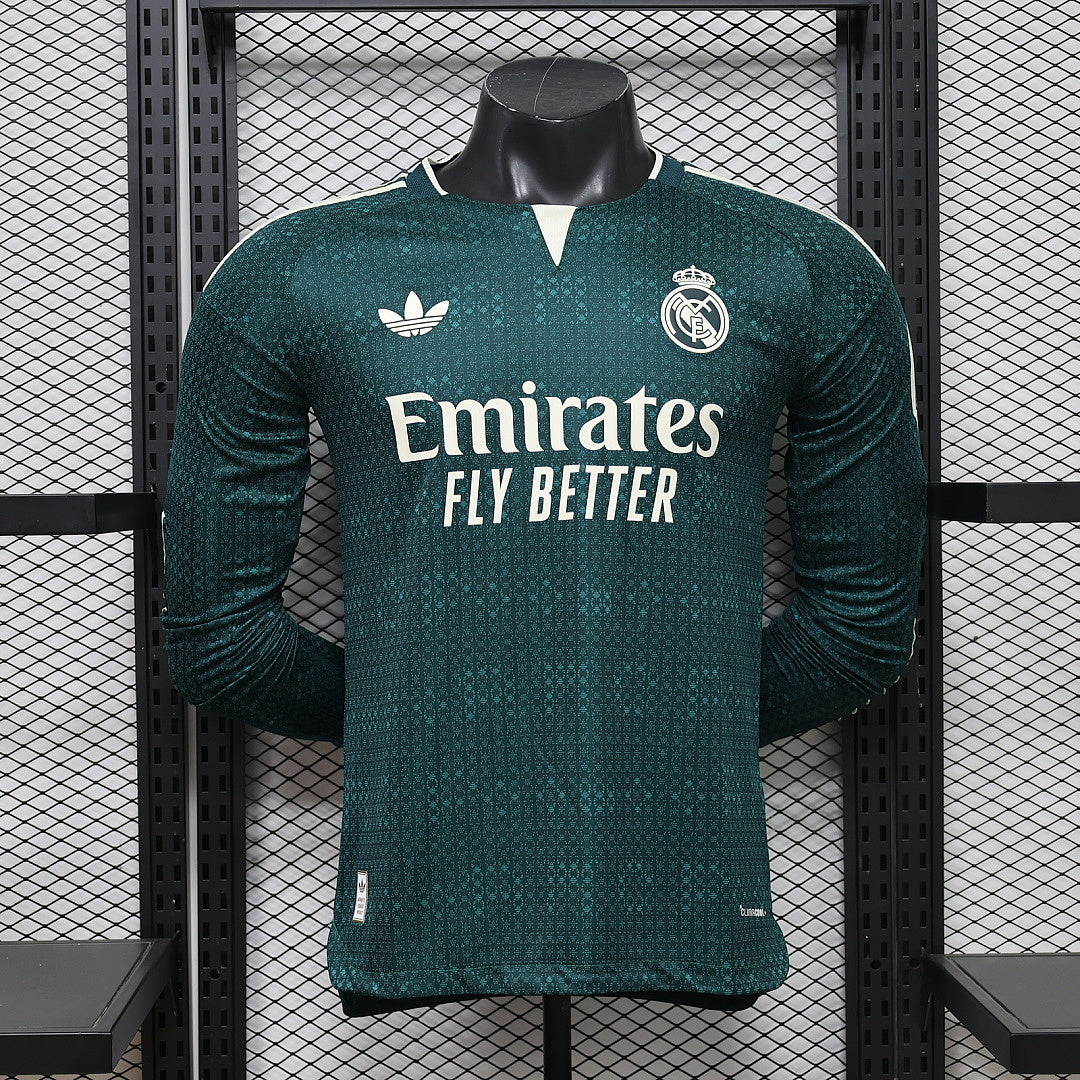 Maillot Joueur Real Madrid Manches Longues Extérieur 2026/2027